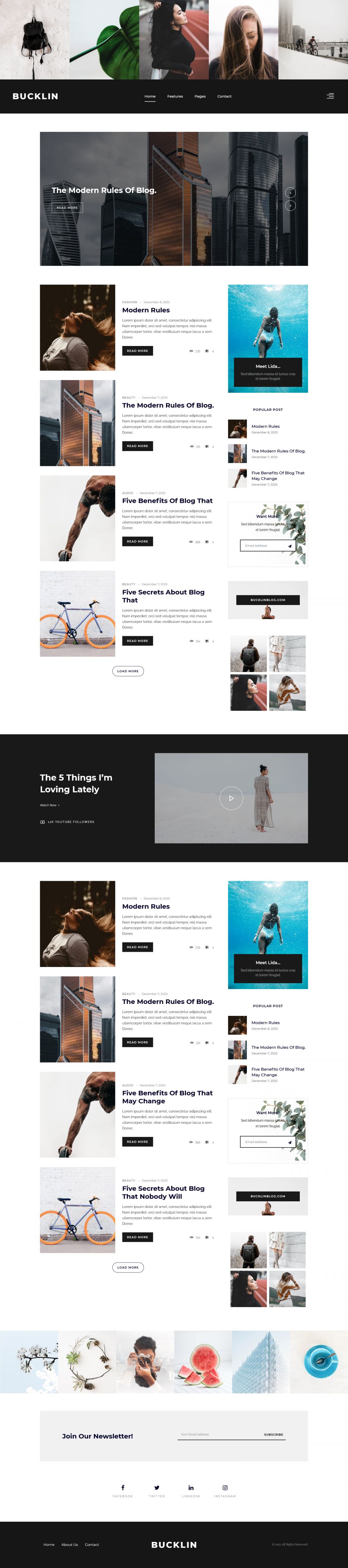 WordPress template ThemeForest Bucklin