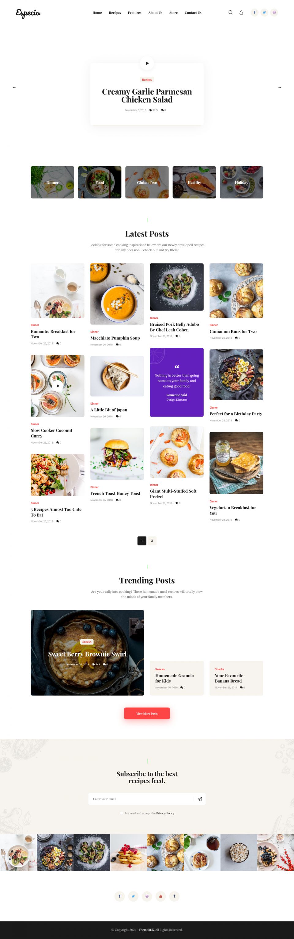 Template ThemeForest Especio WordPress template ThemeForest Especio