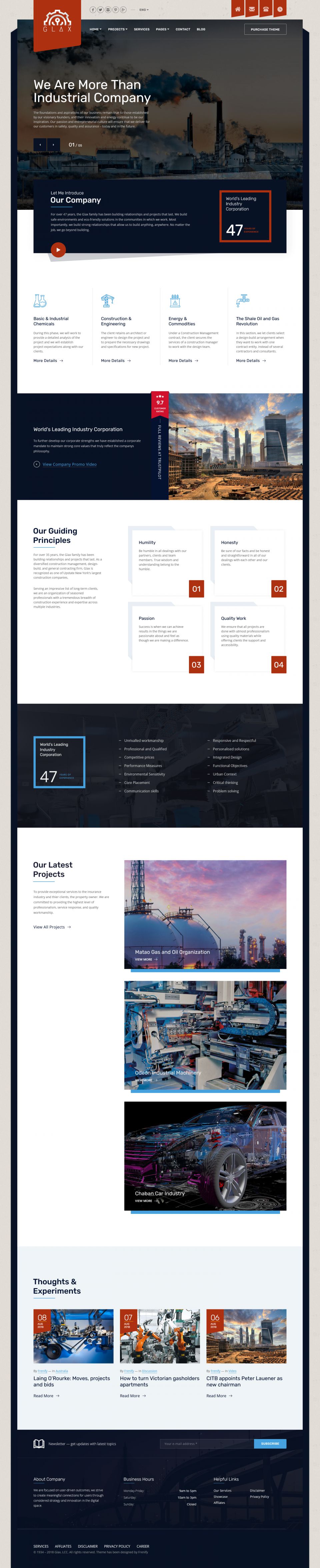 Template ThemeForest Glax WordPress template ThemeForest Glax