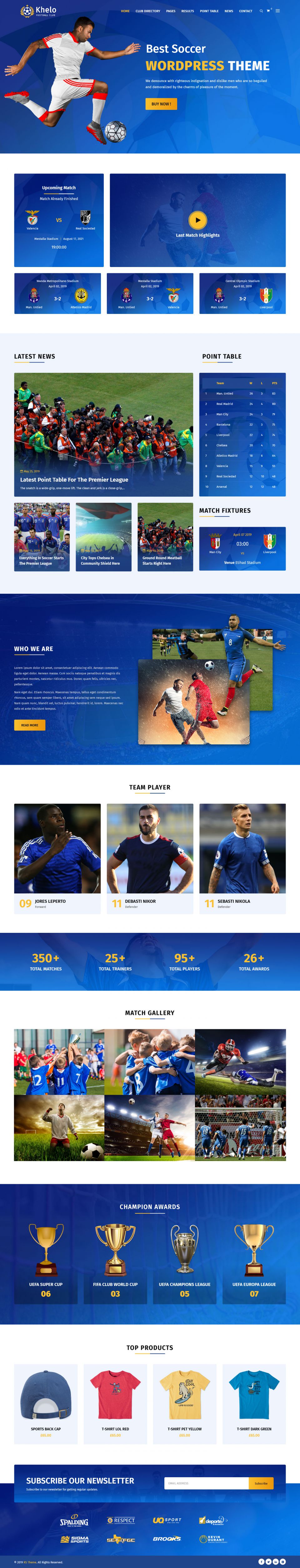 WordPress template ThemeForest Khelo