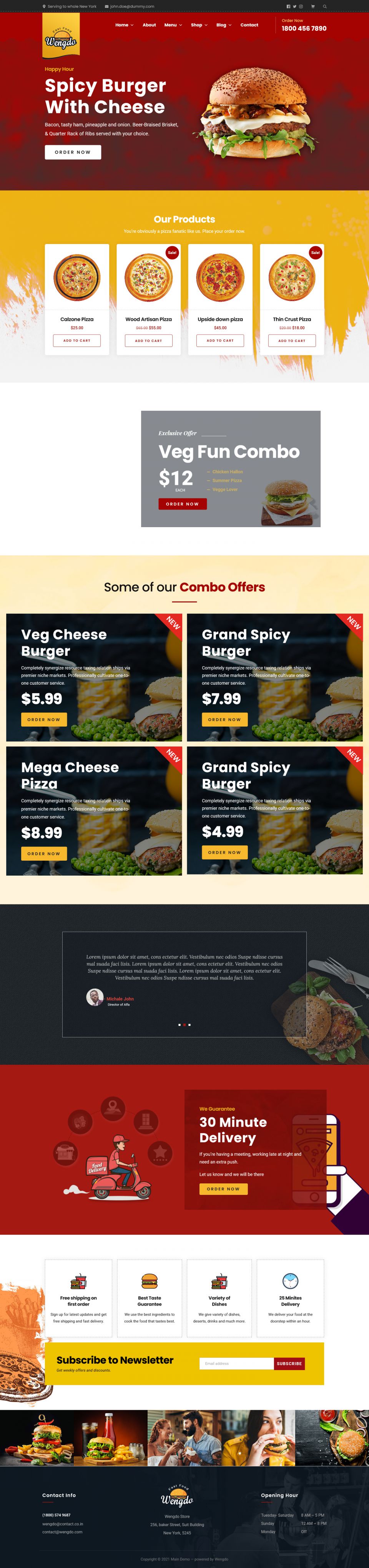 Template ThemeForest Wengdo WordPress template ThemeForest Wengdo