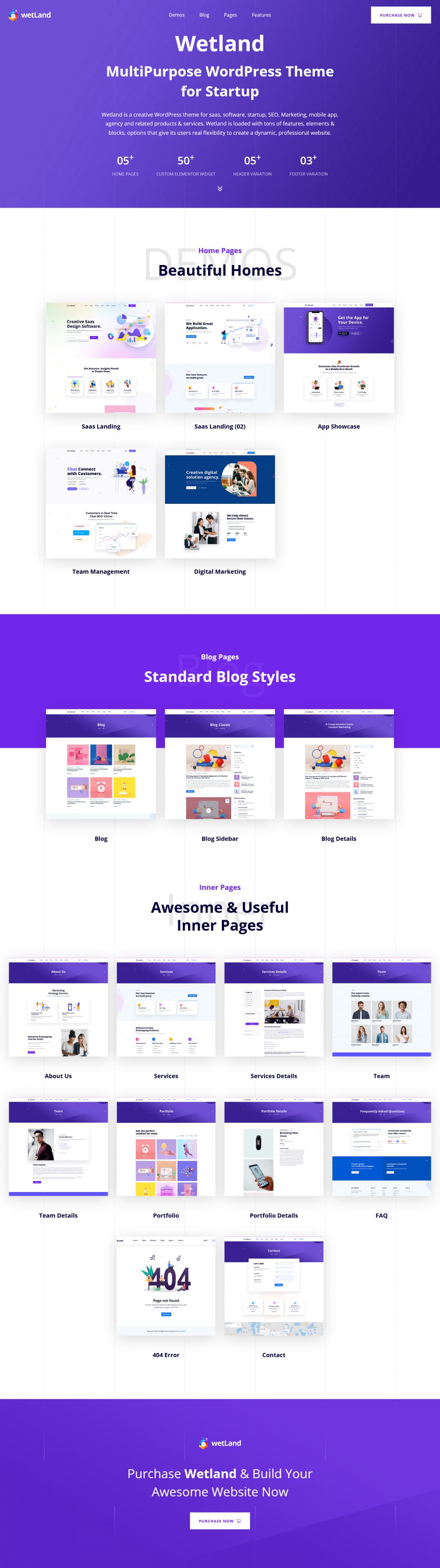 WordPress template ThemeForest Wetland