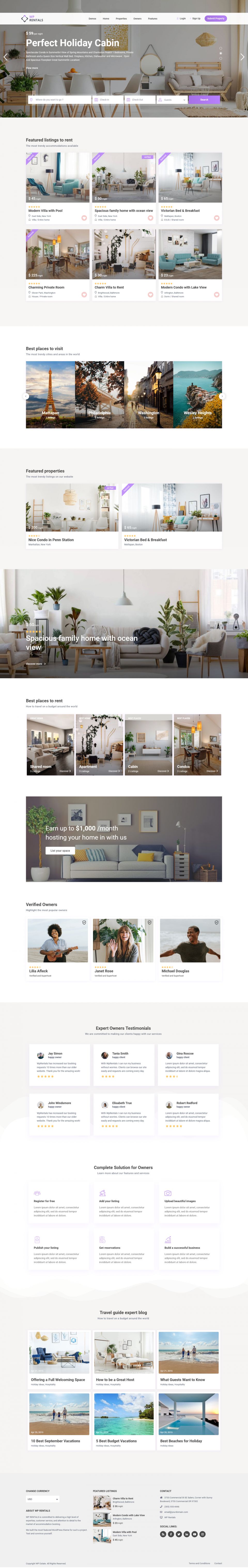 Template ThemeForest WP Rentals WordPress template ThemeForest WP Rentals
