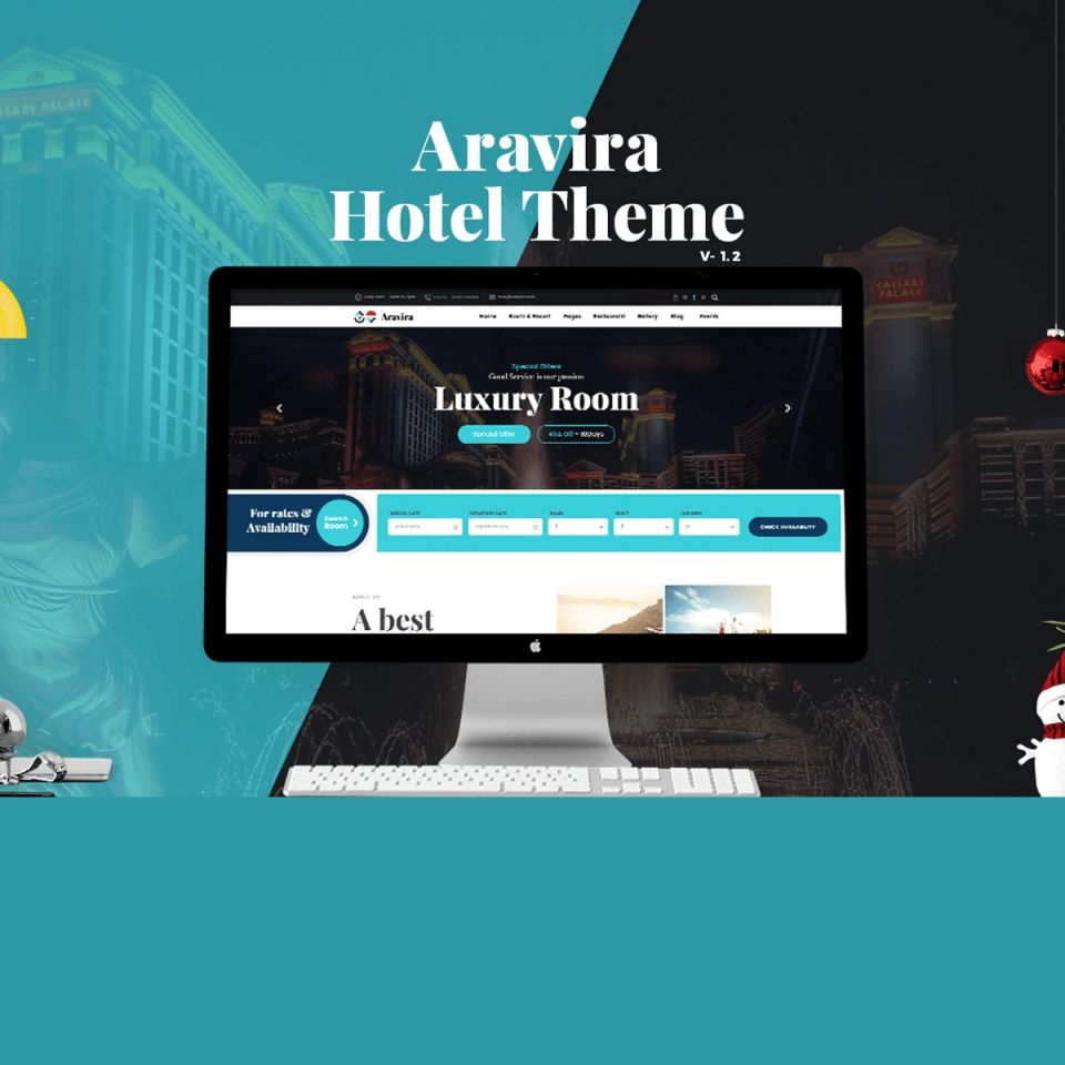 WordPress template ThemeForest Aravira