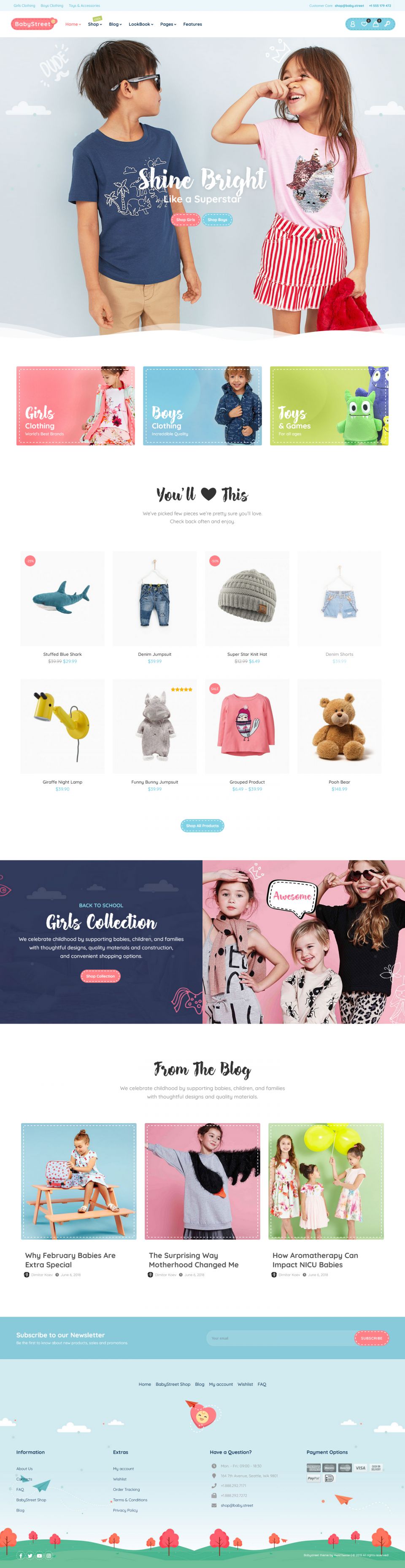 Template ThemeForest BabyStreet WordPress template ThemeForest BabyStreet