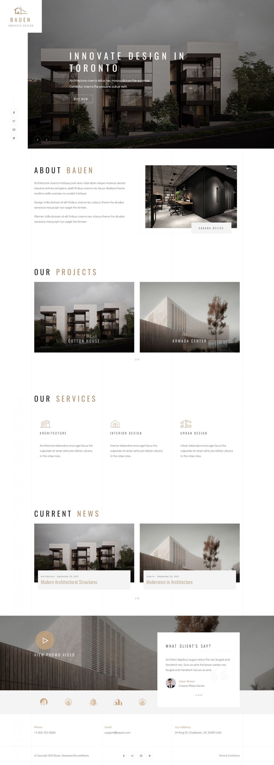 WordPress template ThemeForest Bauen