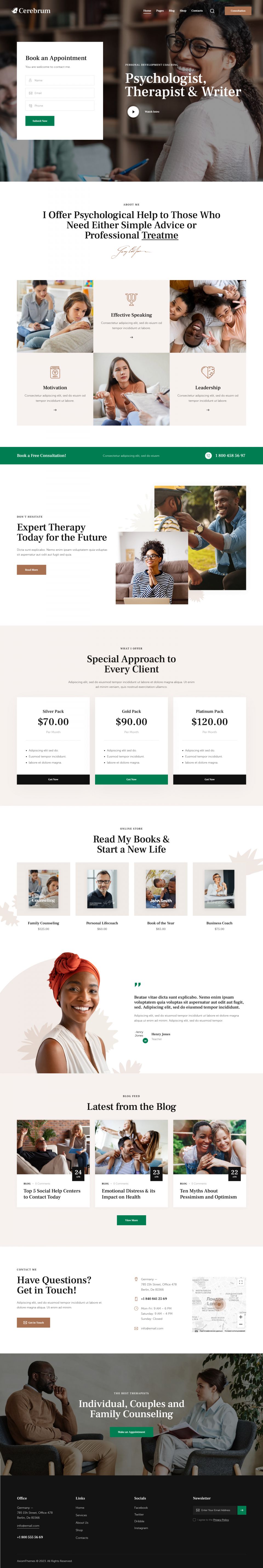 WordPress template ThemeForest Cerebrum