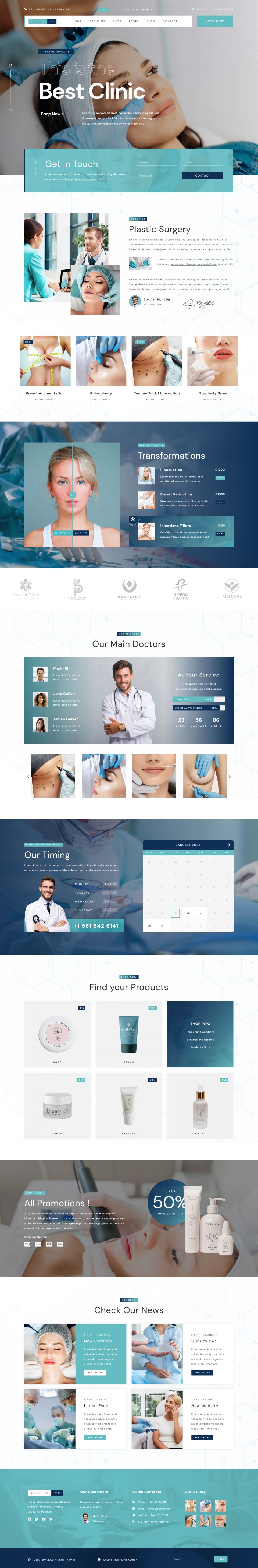 WordPress template ThemeForest Clinical