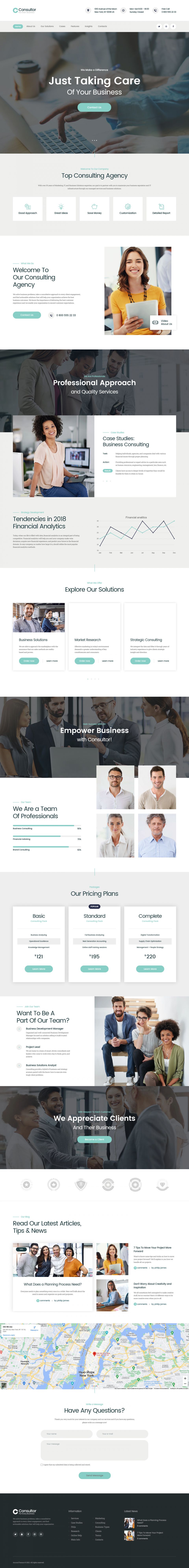 WordPress template ThemeForest Consultor- WordPress Theme