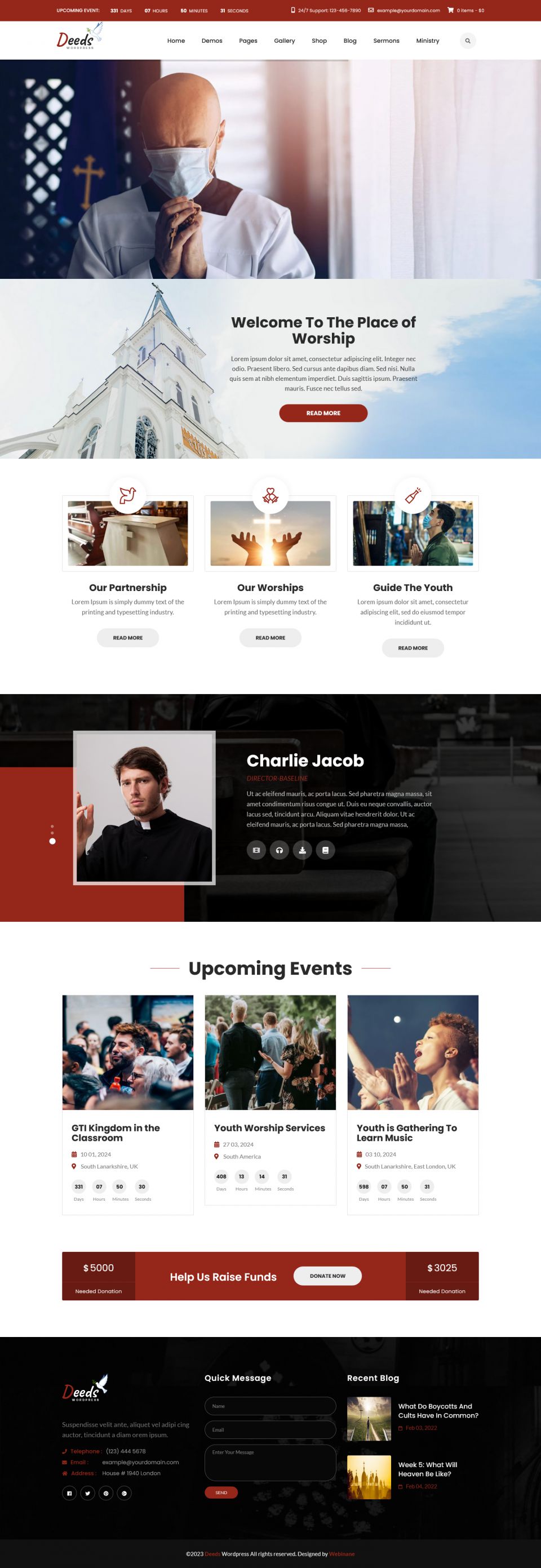 WordPress template ThemeForest Deeds