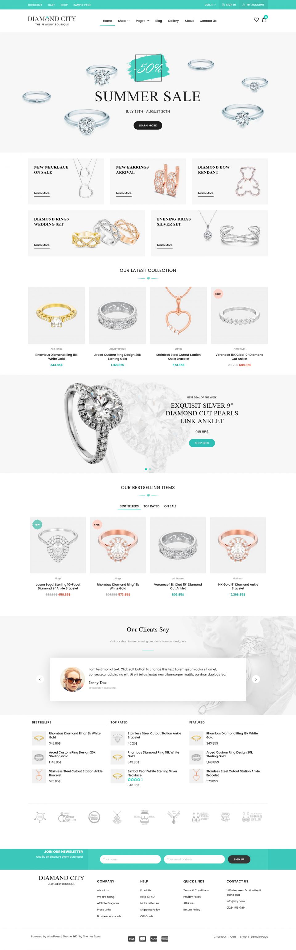 WordPress template ThemeForest DiCi
