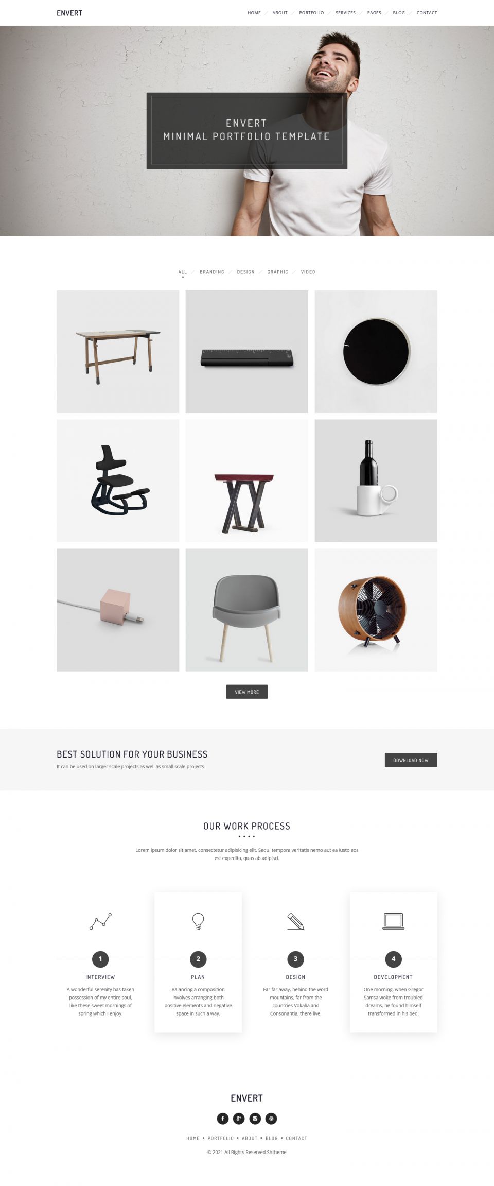 WordPress template ThemeForest Envert