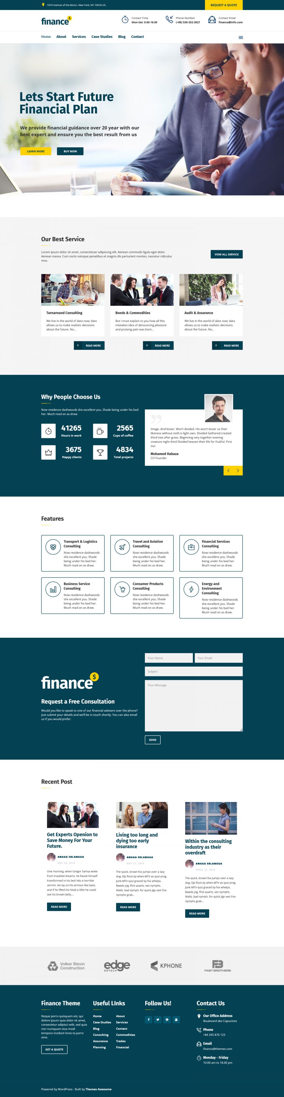 Template ThemeForest Finance WordPress template ThemeForest Finance