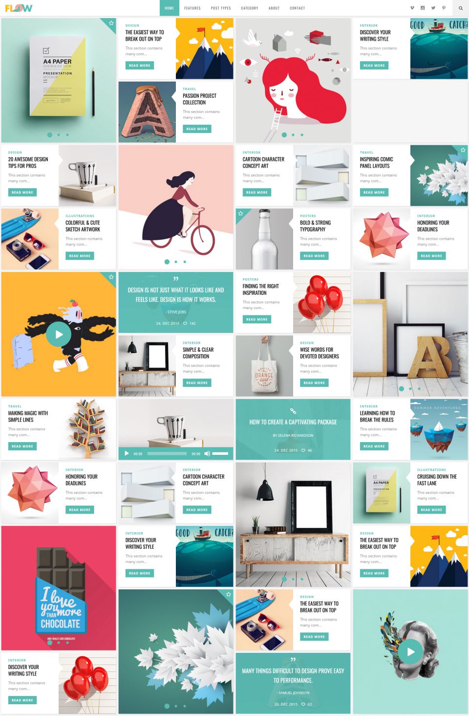 Template ThemeForest Flow WordPress template ThemeForest Flow