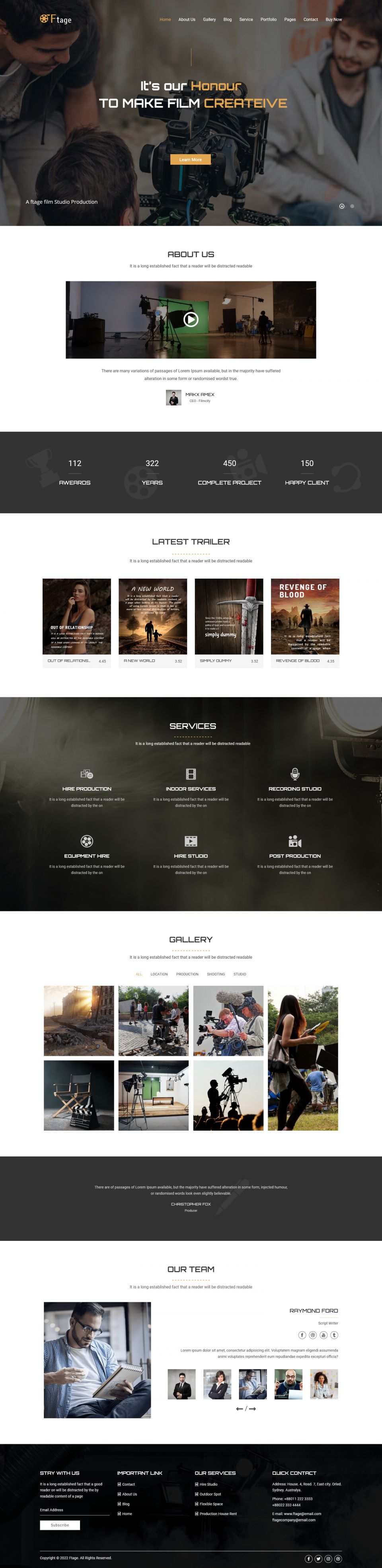 Template ThemeForest Ftage WordPress template ThemeForest Ftage