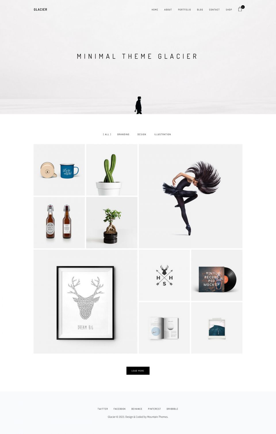 Template ThemeForest Glacier WordPress template ThemeForest Glacier