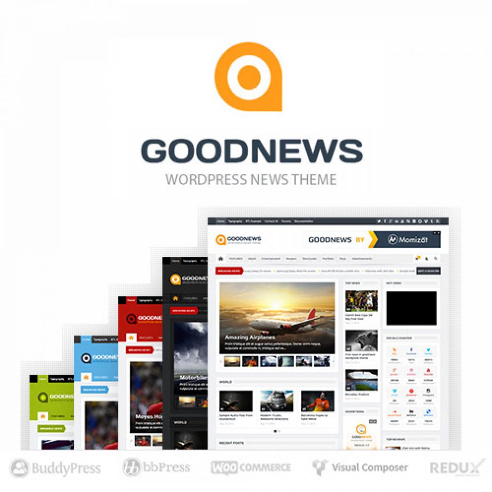 WordPress template ThemeForest Goodnews