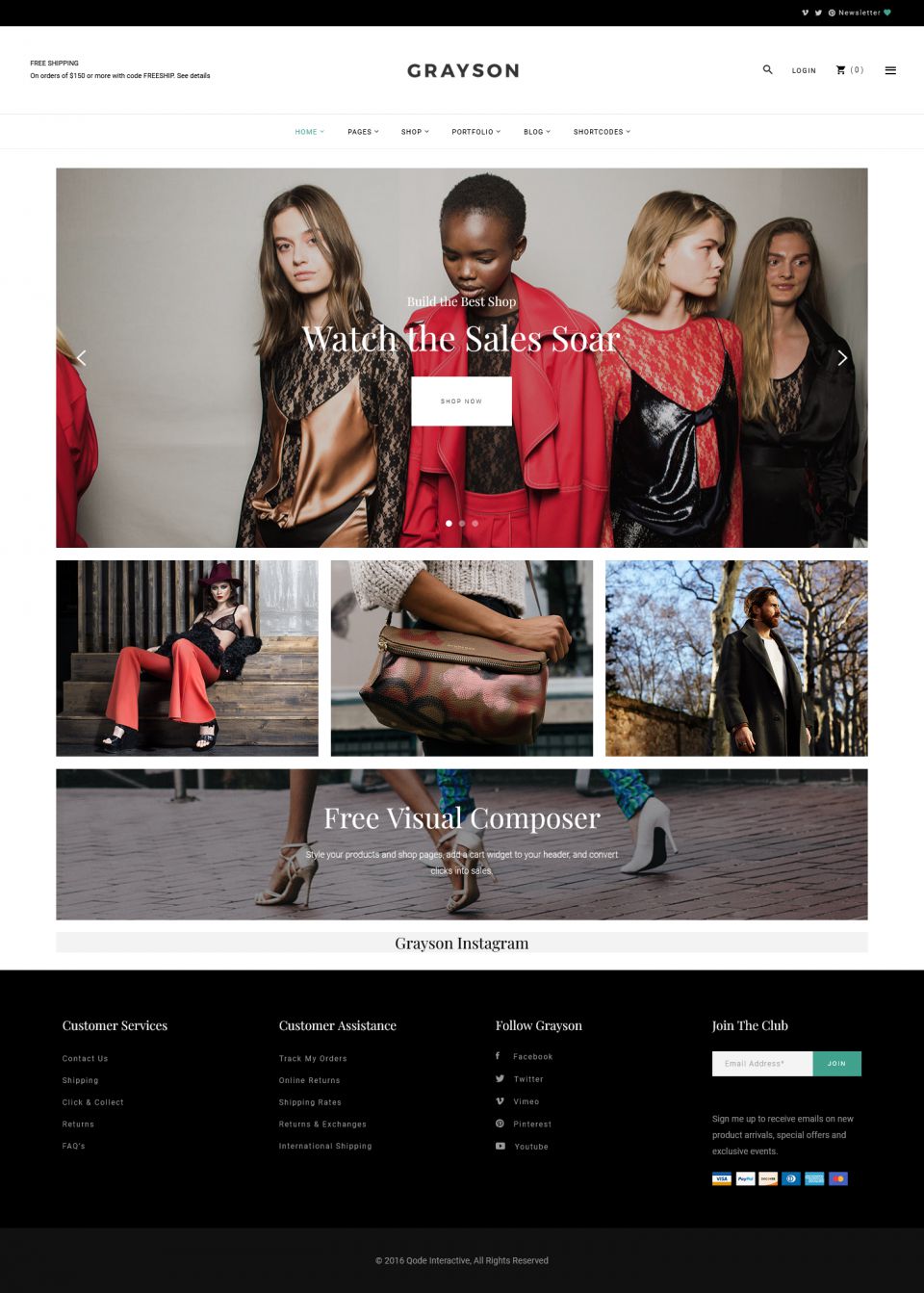 WordPress template ThemeForest Grayson