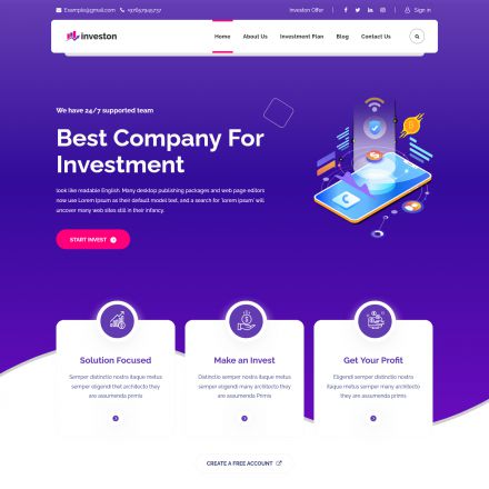 ThemeForest Investon