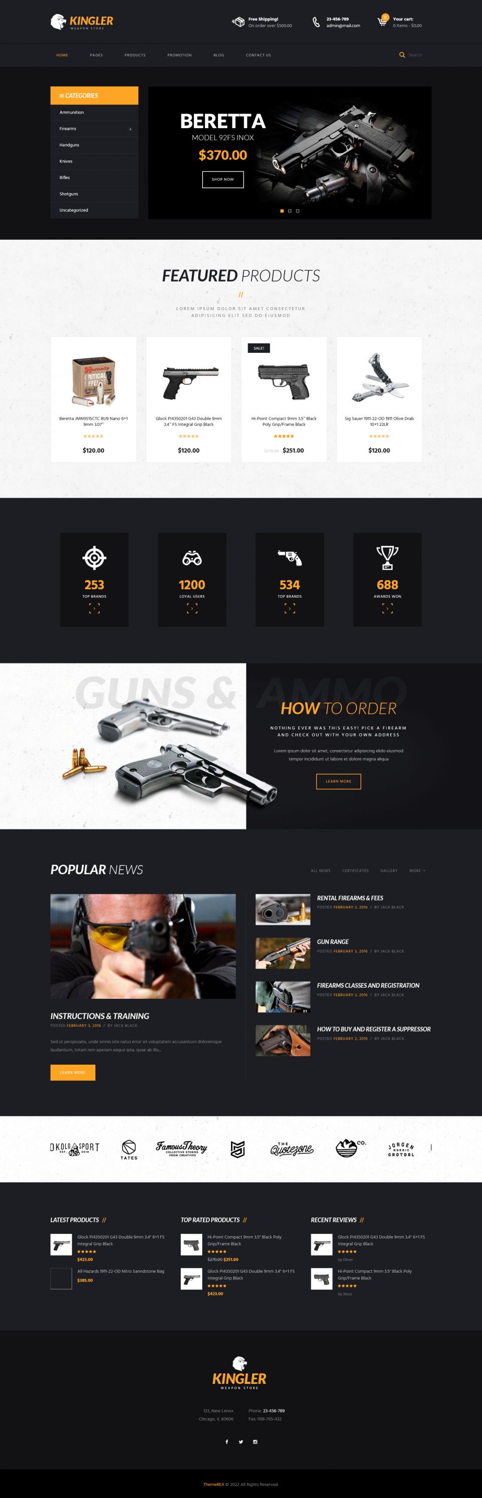 WordPress template ThemeForest Kingler