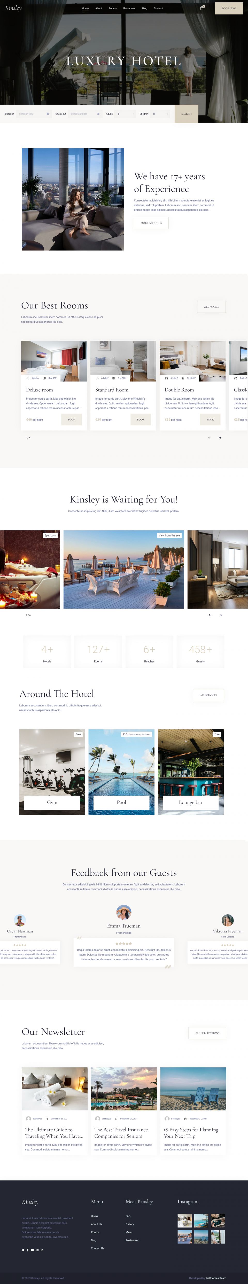 WordPress template ThemeForest Kinsley