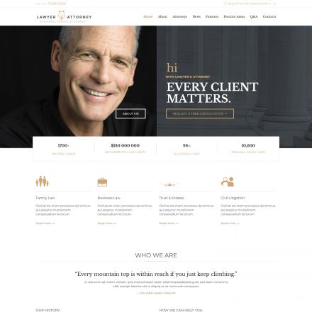 ThemeForest Lawyer & Attorney