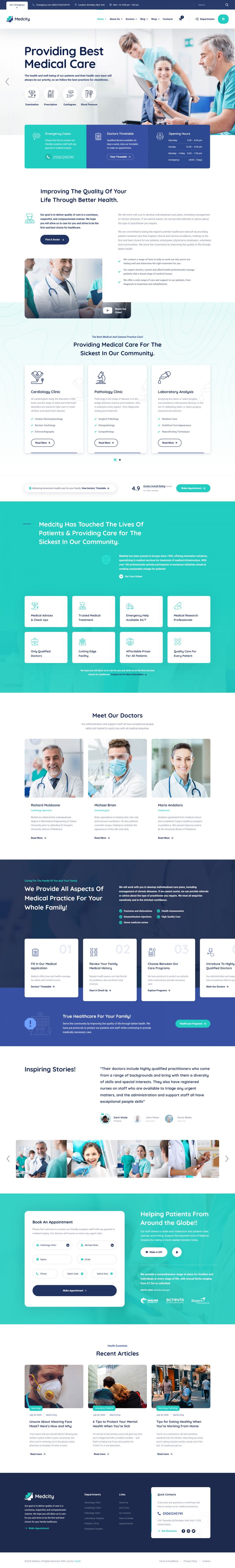 WordPress template ThemeForest Medcity