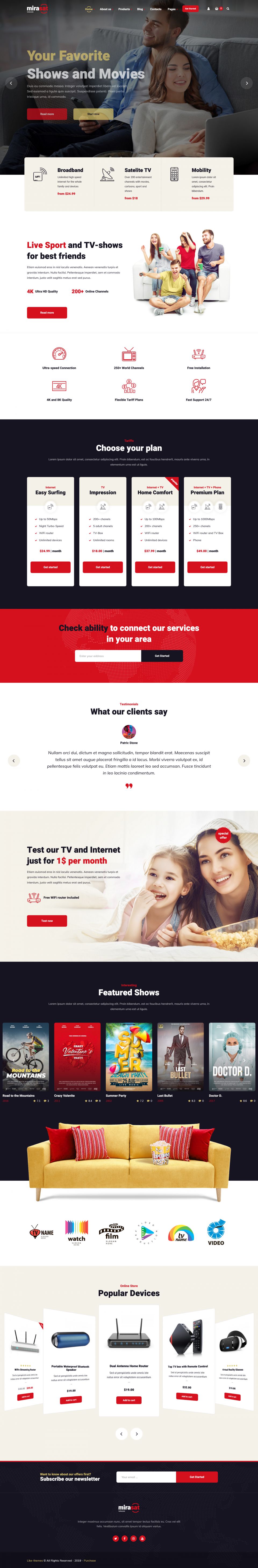 WordPress template ThemeForest Mirasat