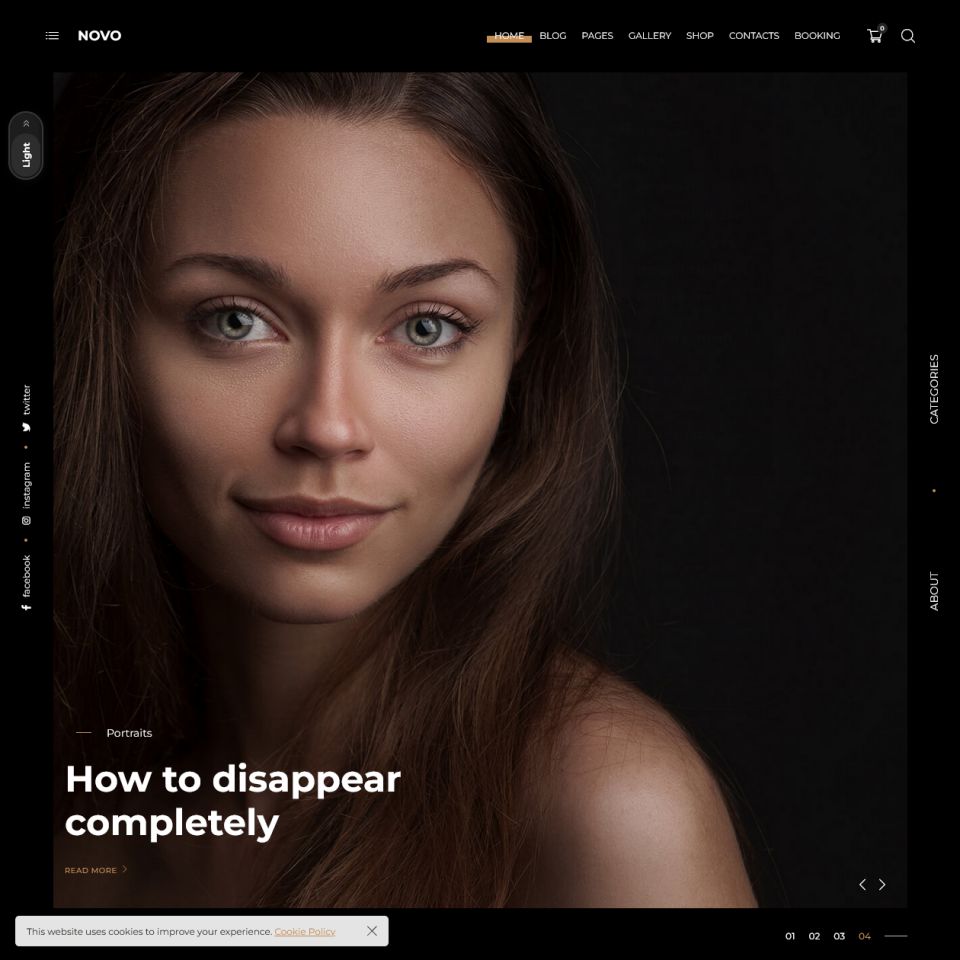Template ThemeForest Novo WordPress template ThemeForest Novo