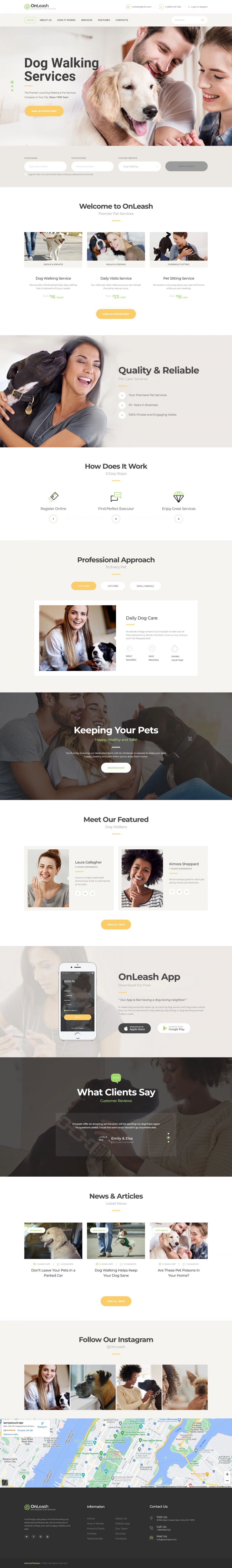 WordPress template ThemeForest OnLeash