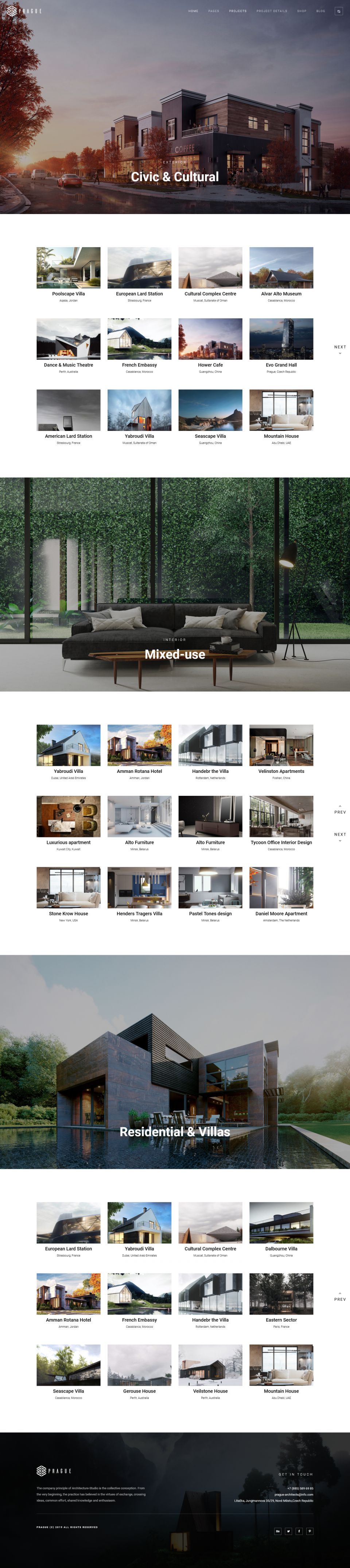 Template ThemeForest Prague WordPress template ThemeForest Prague