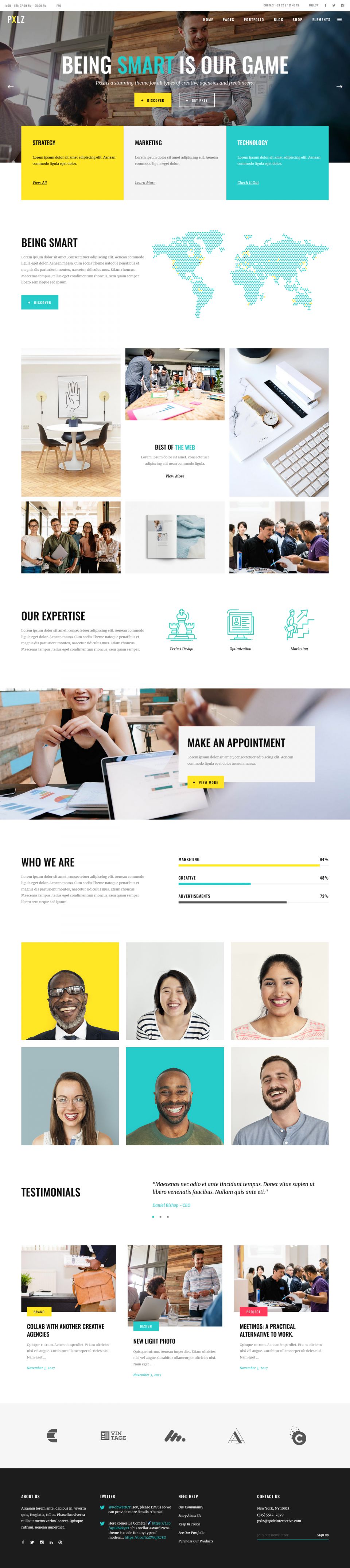 Template ThemeForest Pxlz WordPress template ThemeForest Pxlz