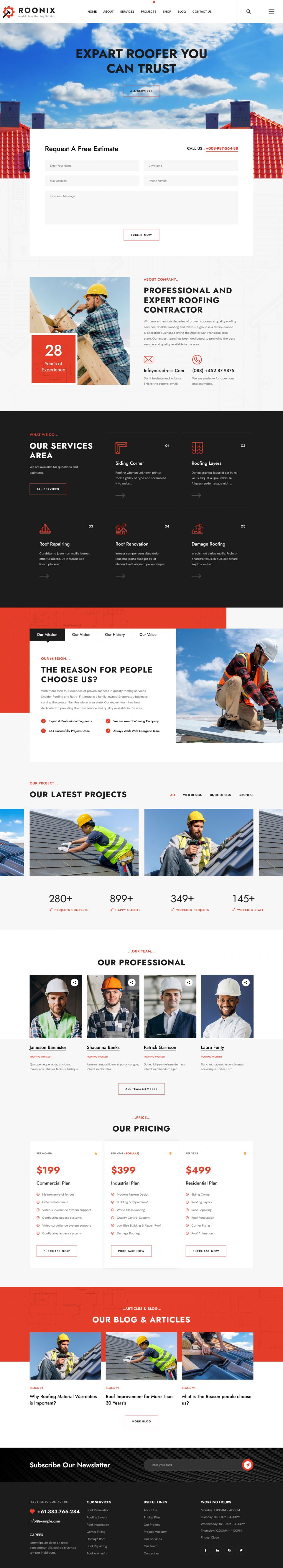 WordPress template ThemeForest Roonix
