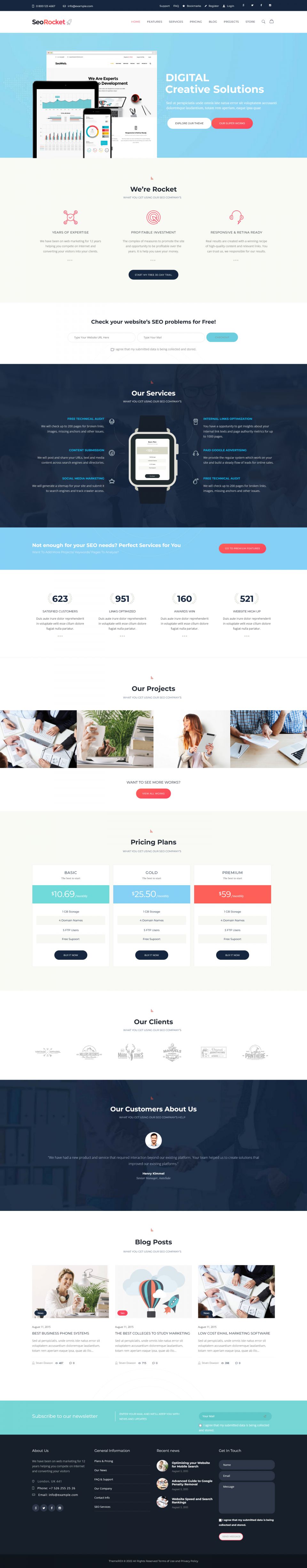 WordPress template ThemeForest SeoRocket