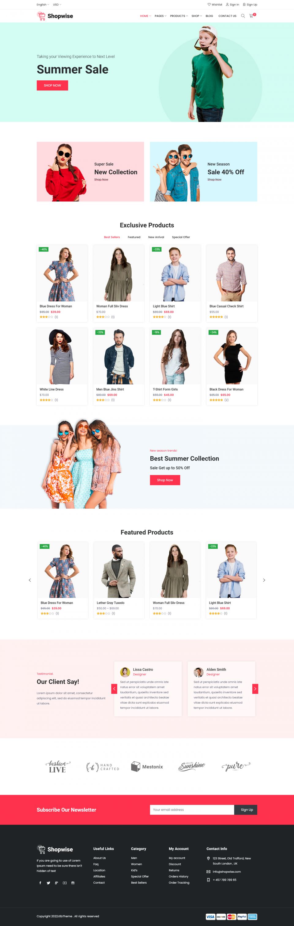 WordPress template ThemeForest Shopwise