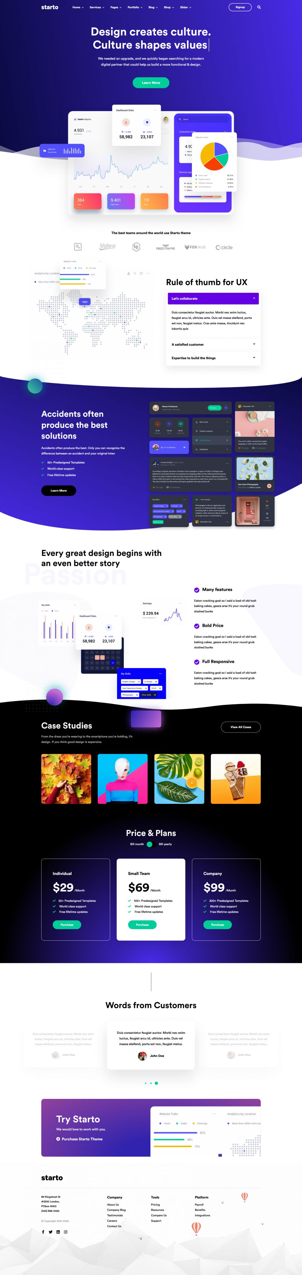 Template ThemeForest Starto WordPress template ThemeForest Starto