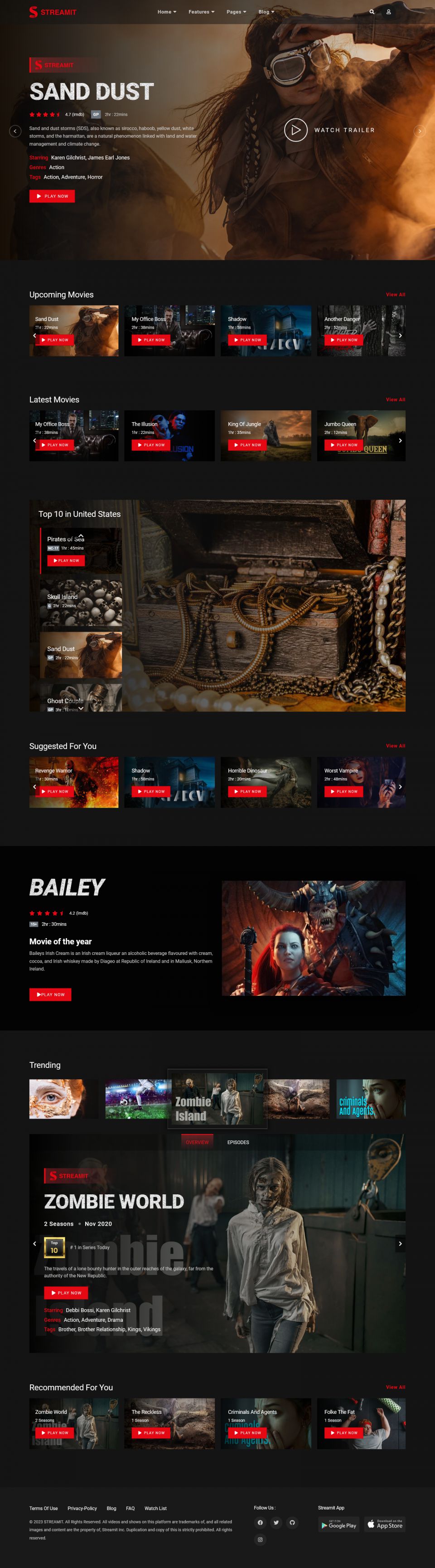 Template ThemeForest Streamit WordPress template ThemeForest Streamit