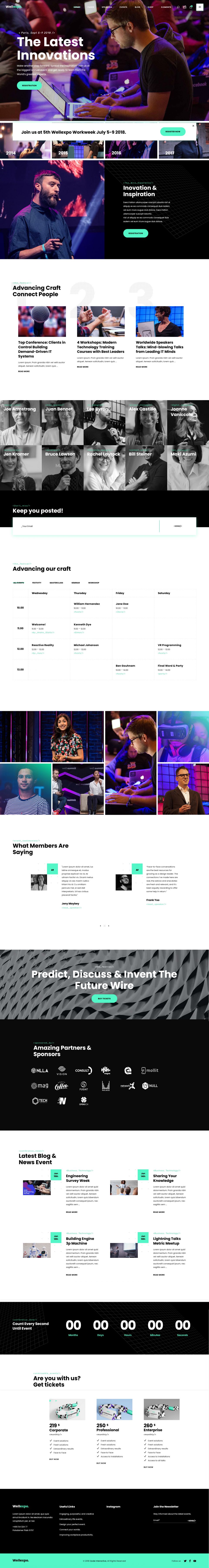 WordPress template ThemeForest WellExpo