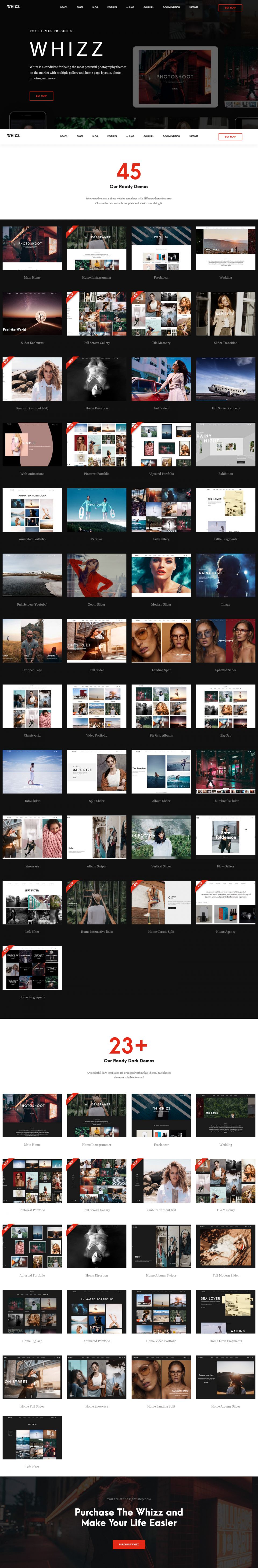 Template ThemeForest Photography Whizz WordPress template ThemeForest Photography Whizz