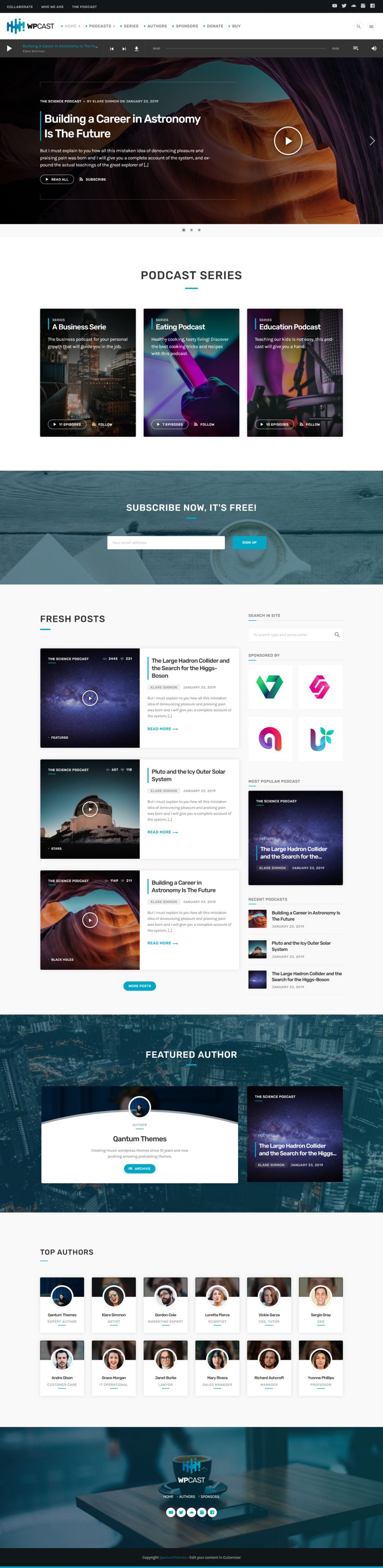 Template ThemeForest Wpcast WordPress template ThemeForest Wpcast