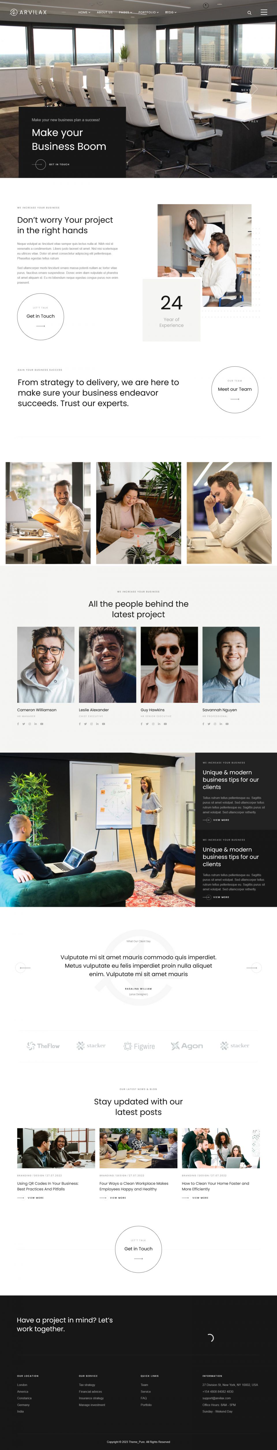 WordPress template ThemeForest Arvilax