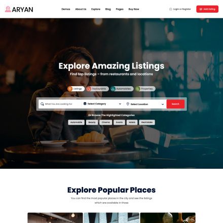 ThemeForest Aryan