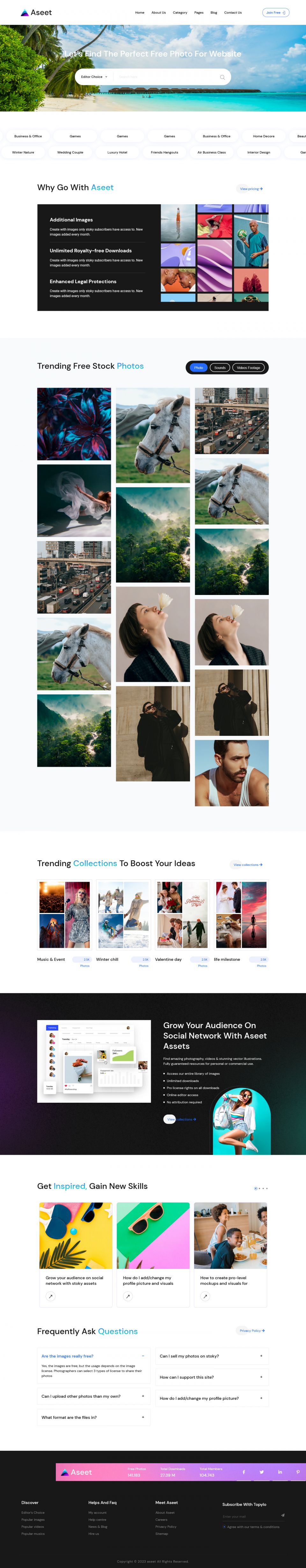 WordPress template ThemeForest Aseet