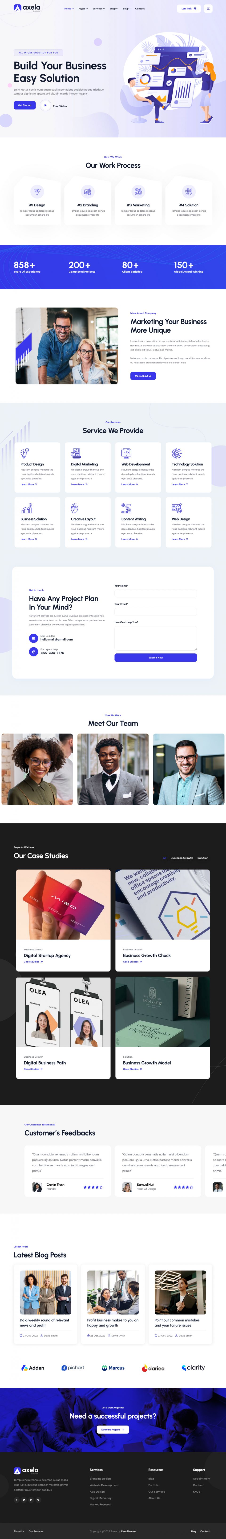 ThemeForest Axela v1.1.7 [42030056] - template for a creative agency ...