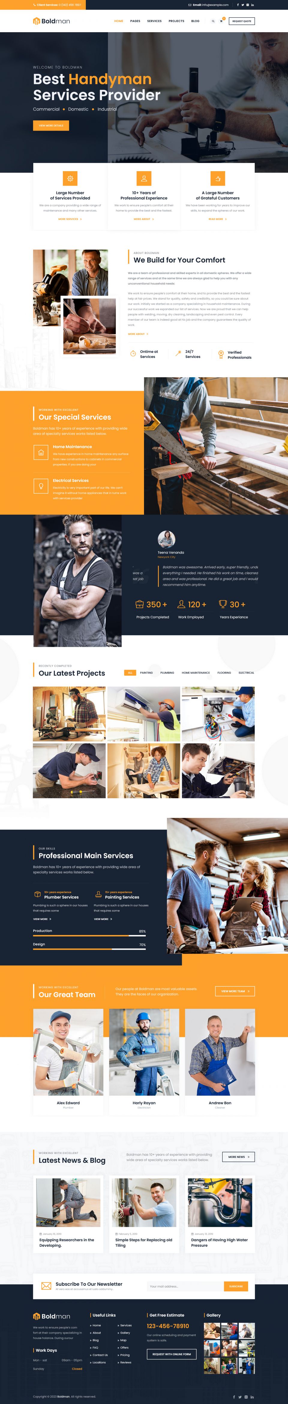 Template ThemeForest Boldman WordPress template ThemeForest Boldman