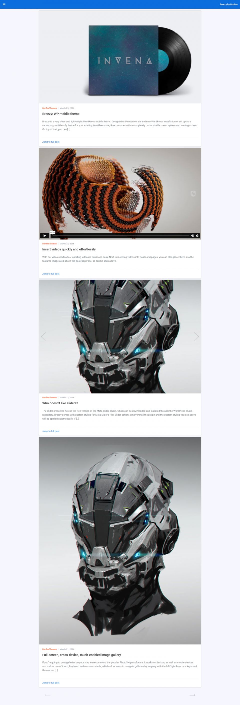WordPress template ThemeForest Breezy