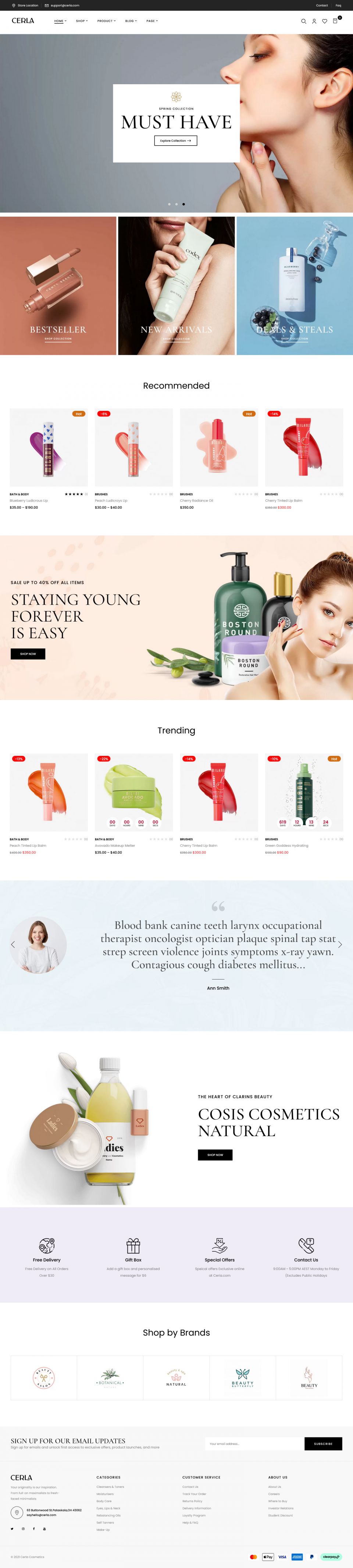 WordPress template ThemeForest Cerla