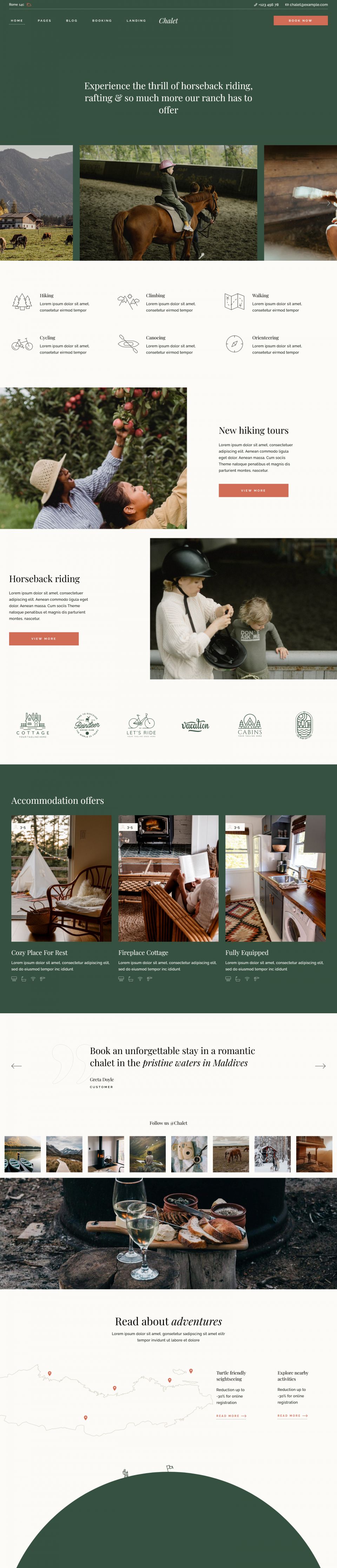 WordPress template ThemeForest Chalet