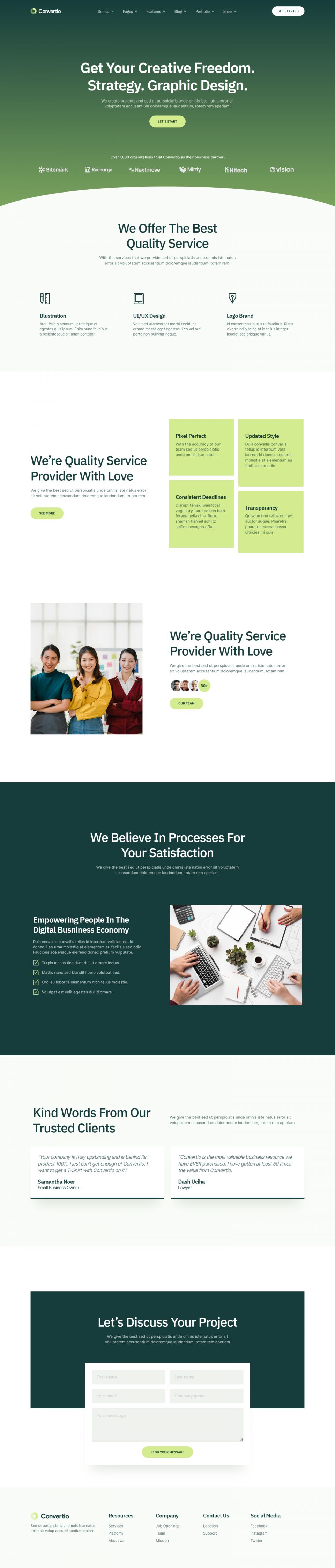 WordPress template ThemeForest Convertio