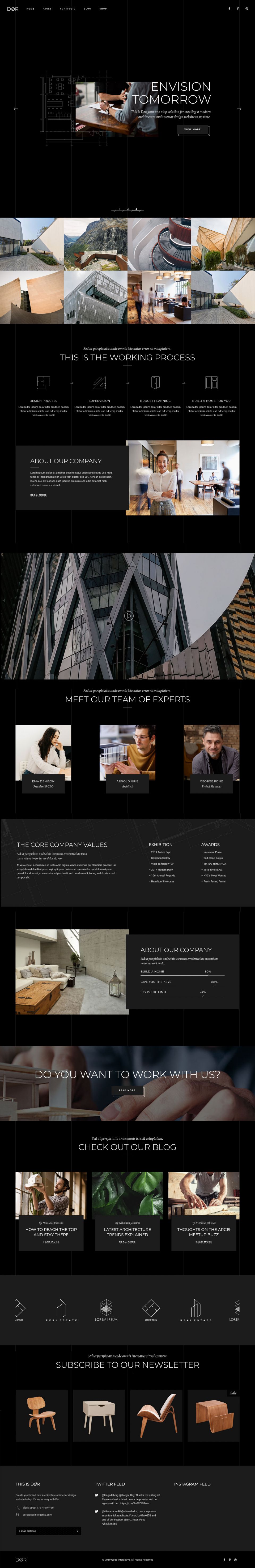 WordPress template ThemeForest Dor